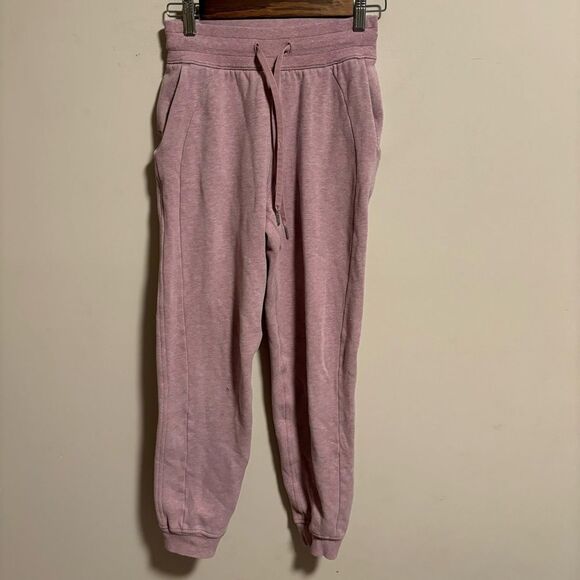 Lululemon Scuba High-Rise Jogger Heathered Pink Taupe- Size 2 - Picture 1 of 7